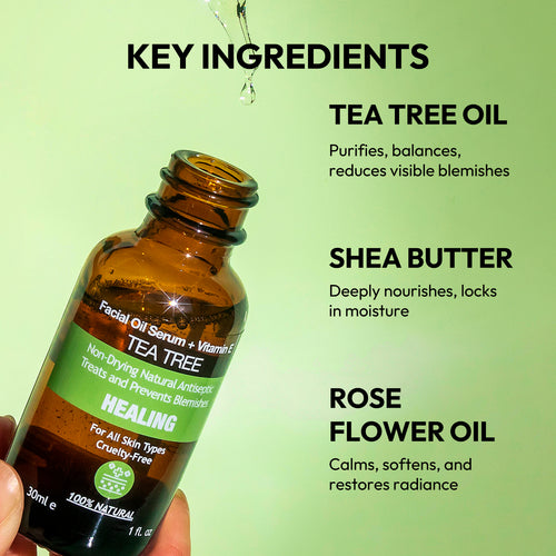 Load image 1 in gallery view. Tea Tree Facial Oil Serum